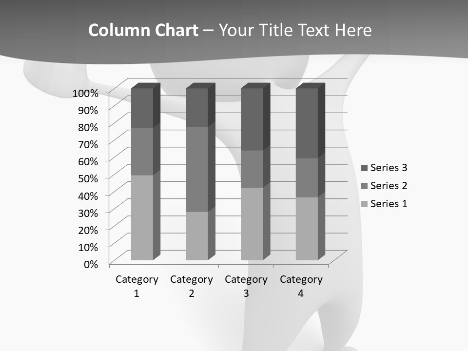 Success Three Dimensional Isolated PowerPoint Template