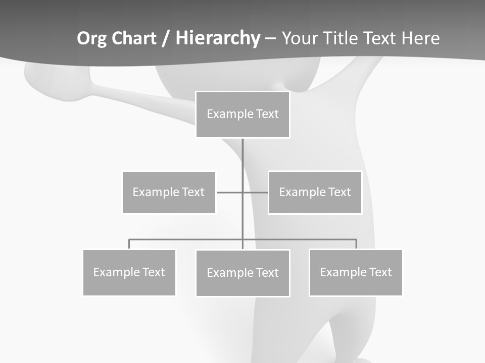 Success Three Dimensional Isolated PowerPoint Template