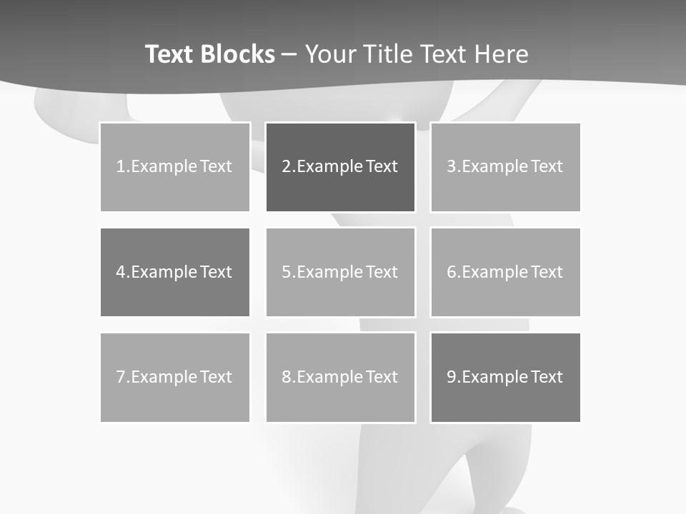 Success Three Dimensional Isolated PowerPoint Template