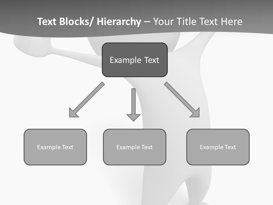 Success Three Dimensional Isolated PowerPoint Template