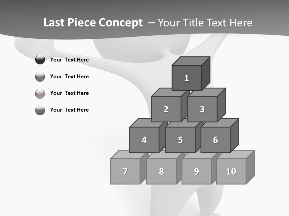 Success Three Dimensional Isolated PowerPoint Template