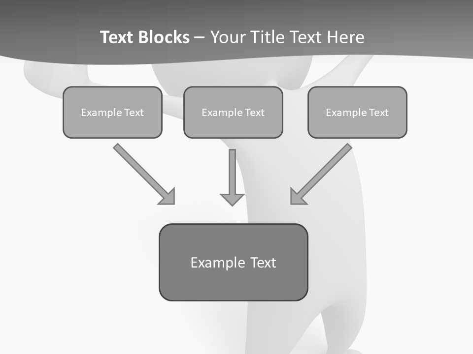 Success Three Dimensional Isolated PowerPoint Template