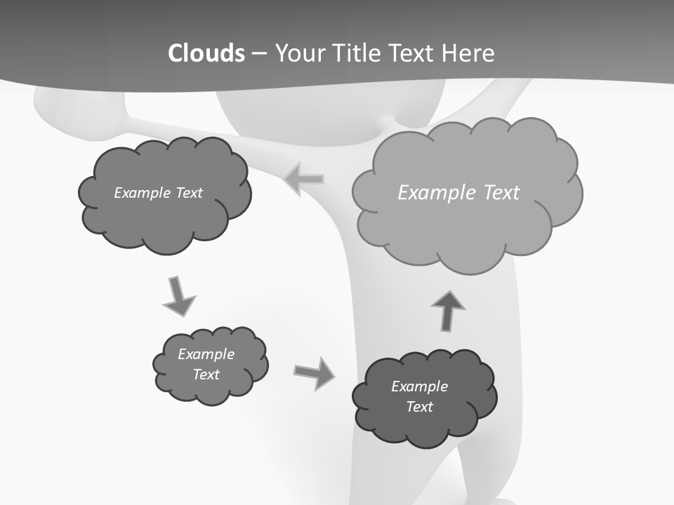 Success Three Dimensional Isolated PowerPoint Template
