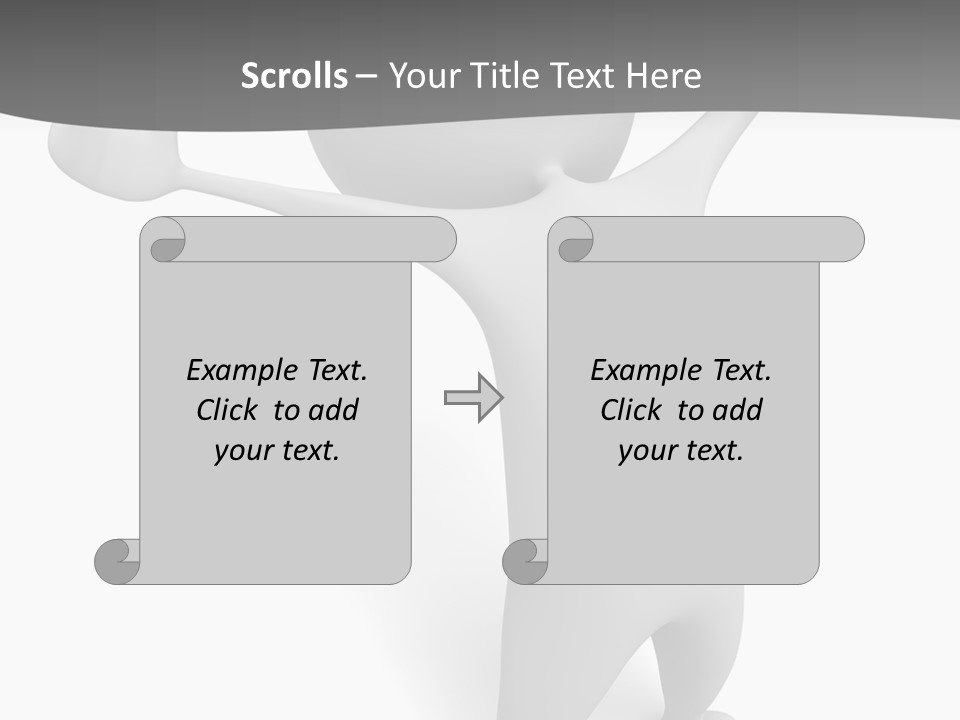 Success Three Dimensional Isolated PowerPoint Template