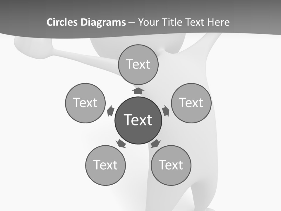 Success Three Dimensional Isolated PowerPoint Template