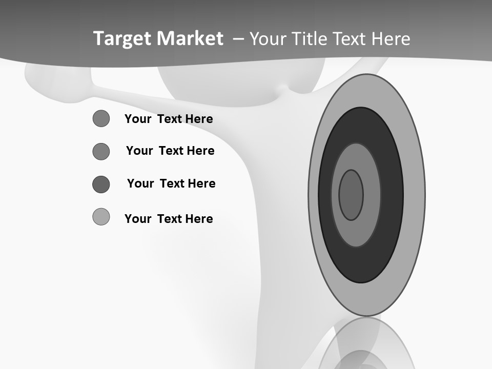 Success Three Dimensional Isolated PowerPoint Template