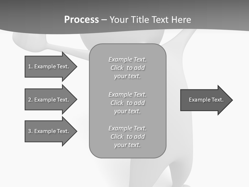 Success Three Dimensional Isolated PowerPoint Template