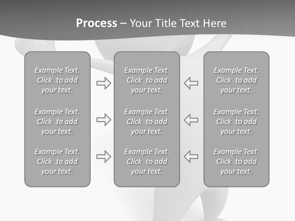 Success Three Dimensional Isolated PowerPoint Template