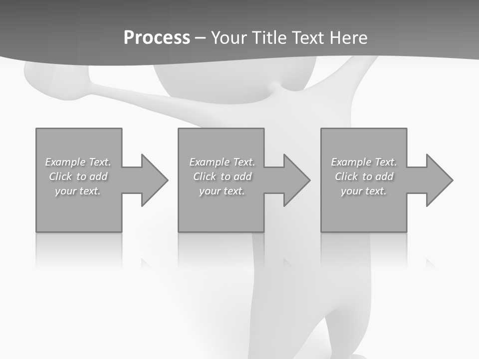 Success Three Dimensional Isolated PowerPoint Template