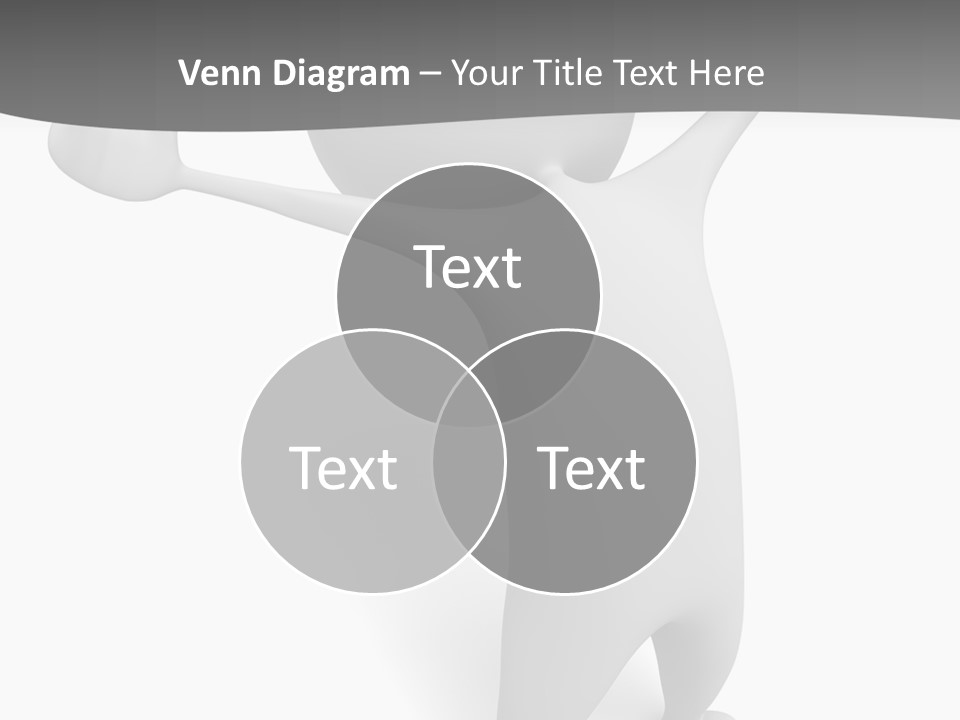 Success Three Dimensional Isolated PowerPoint Template