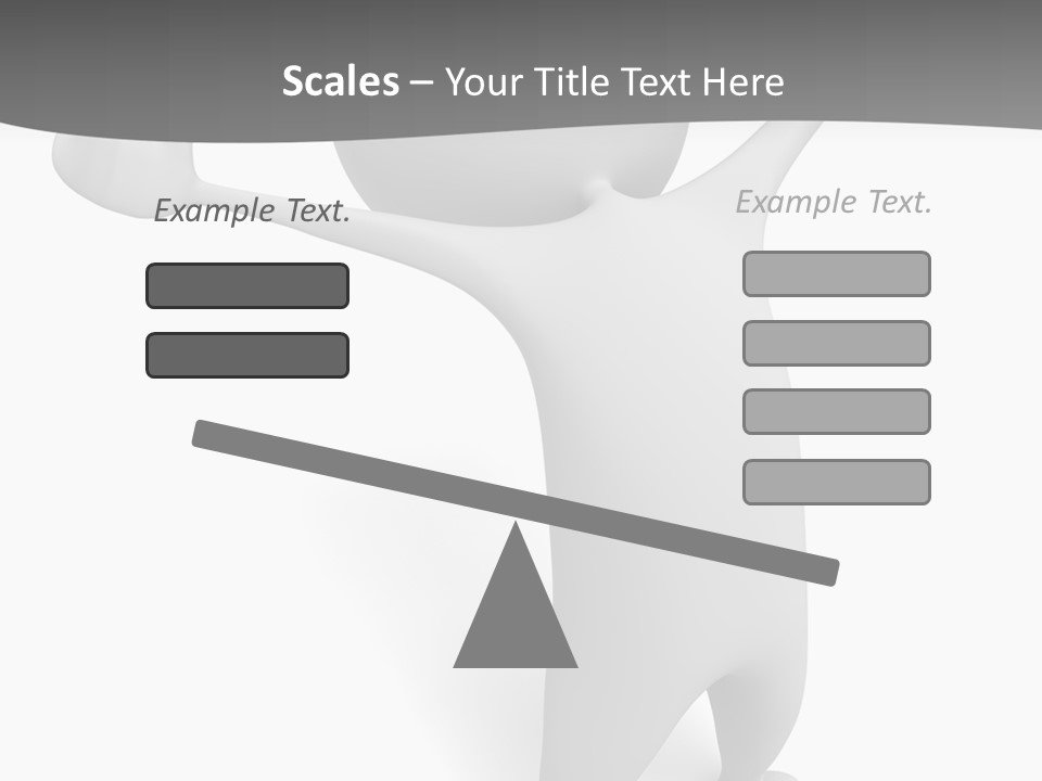 Success Three Dimensional Isolated PowerPoint Template