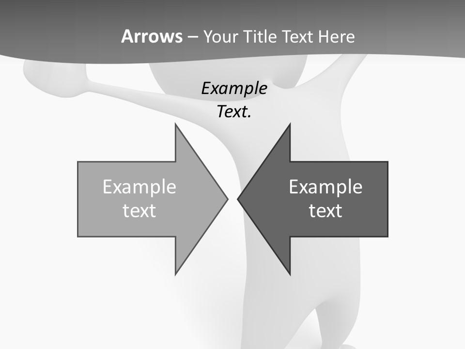 Success Three Dimensional Isolated PowerPoint Template