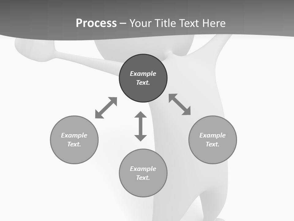 Success Three Dimensional Isolated PowerPoint Template