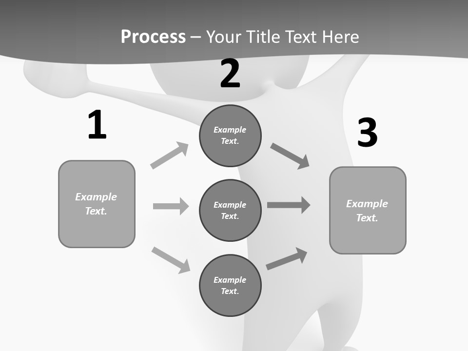 Success Three Dimensional Isolated PowerPoint Template