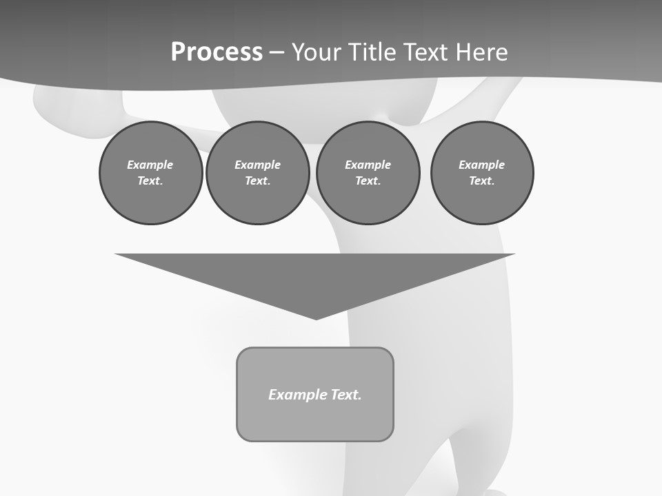 Success Three Dimensional Isolated PowerPoint Template