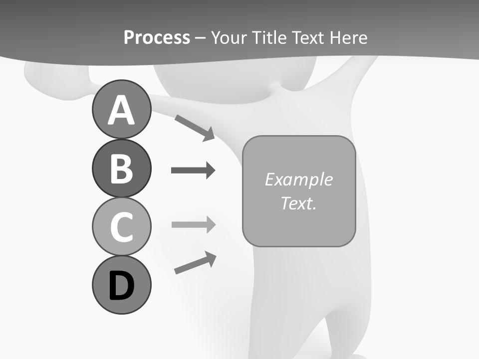 Success Three Dimensional Isolated PowerPoint Template