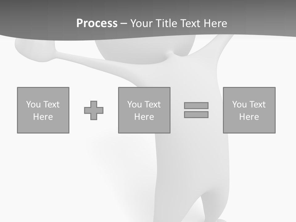 Success Three Dimensional Isolated PowerPoint Template