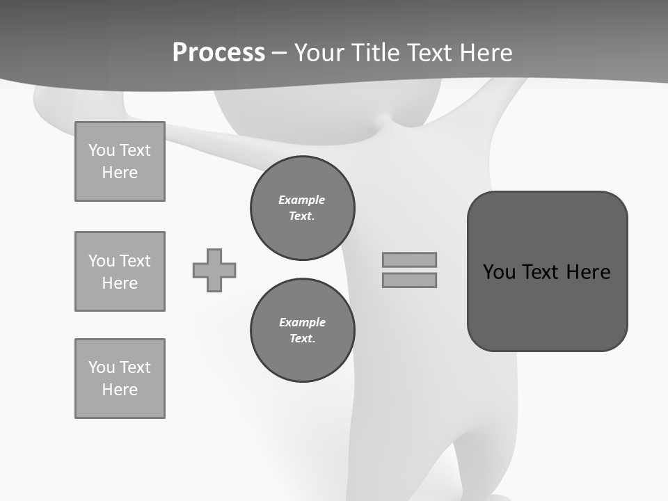 Success Three Dimensional Isolated PowerPoint Template