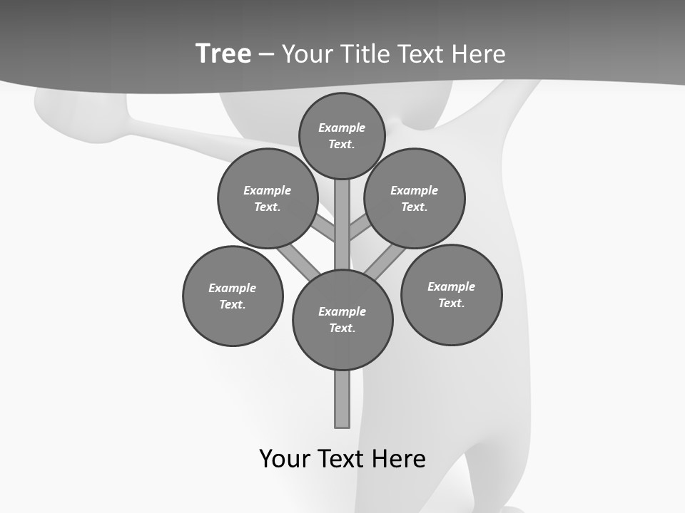 Success Three Dimensional Isolated PowerPoint Template