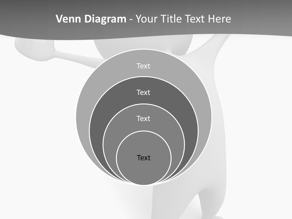 Success Three Dimensional Isolated PowerPoint Template