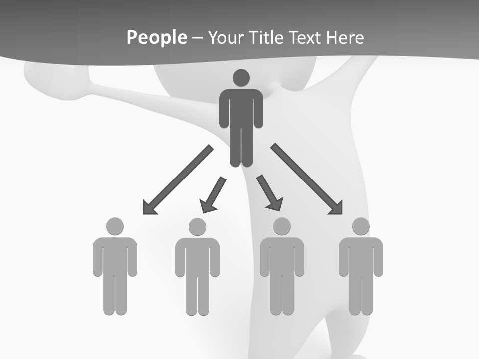 Success Three Dimensional Isolated PowerPoint Template