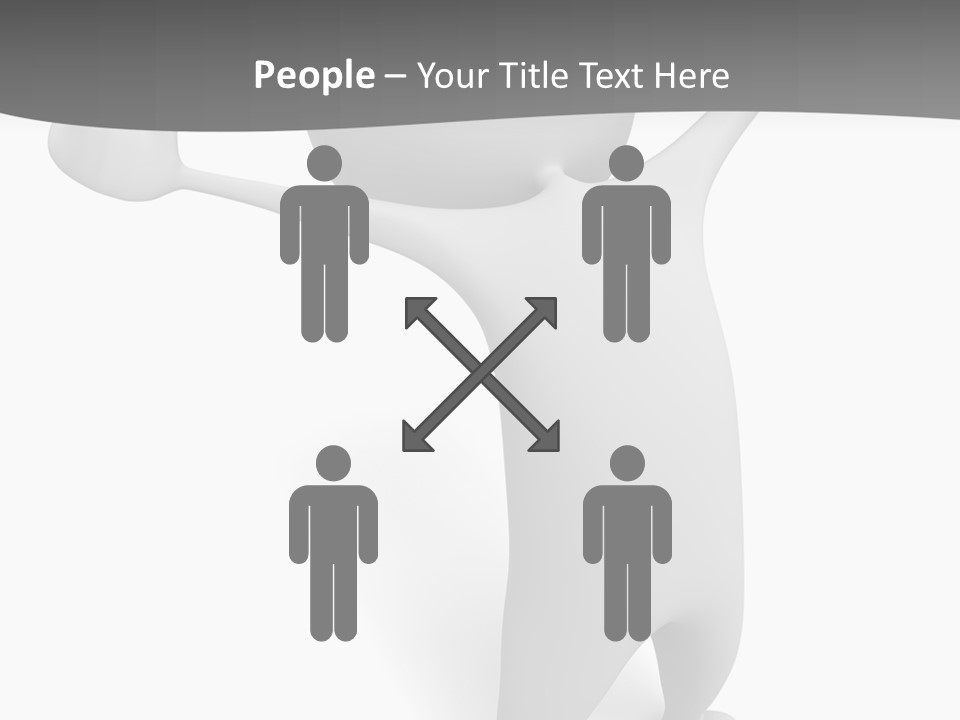 Success Three Dimensional Isolated PowerPoint Template