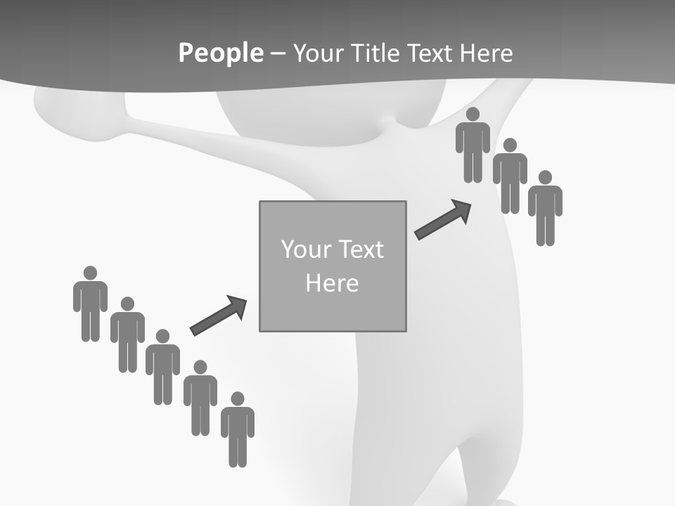 Success Three Dimensional Isolated PowerPoint Template
