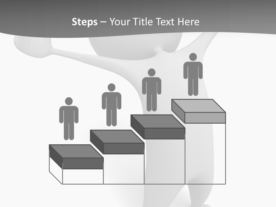Success Three Dimensional Isolated PowerPoint Template