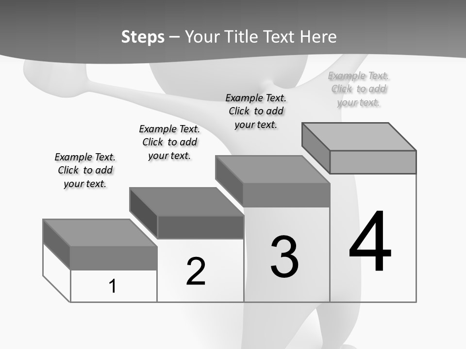 Success Three Dimensional Isolated PowerPoint Template