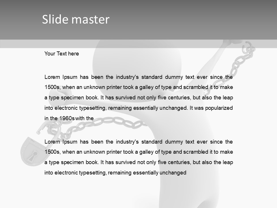 Closed Security People PowerPoint Template