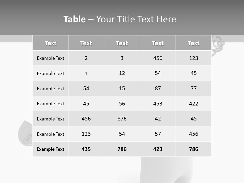 Closed Security People PowerPoint Template