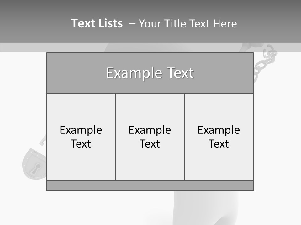 Closed Security People PowerPoint Template