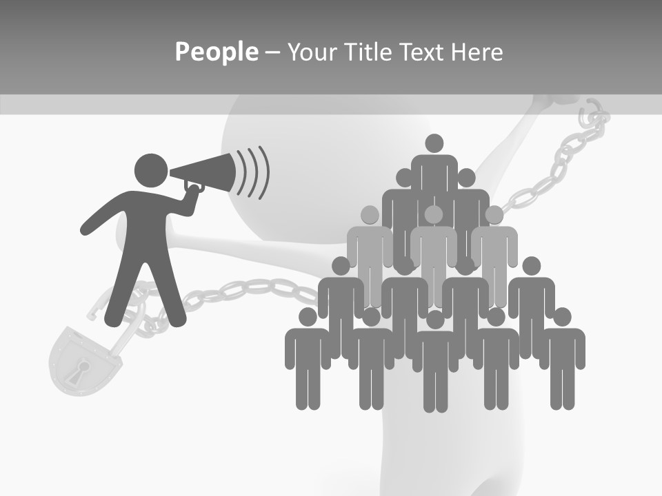 Closed Security People PowerPoint Template