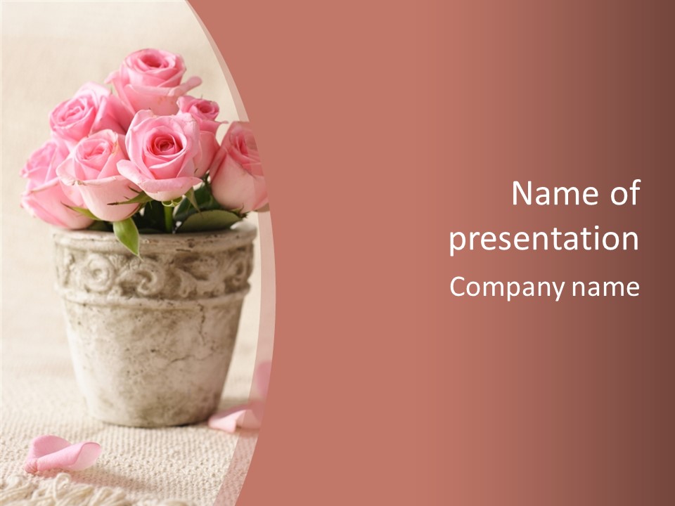 Petal Detail Bloom PowerPoint Template