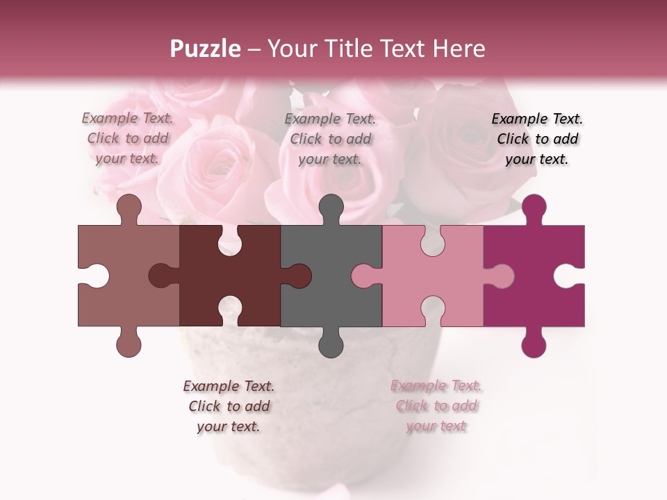 Plant Pink Blossom PowerPoint Template
