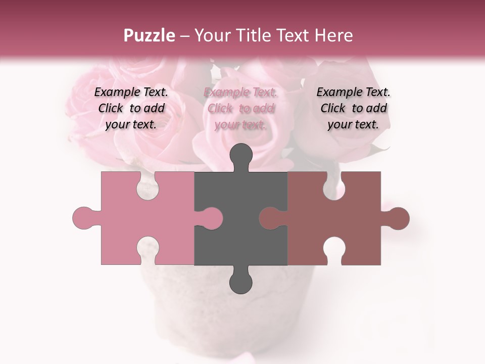 Plant Pink Blossom PowerPoint Template