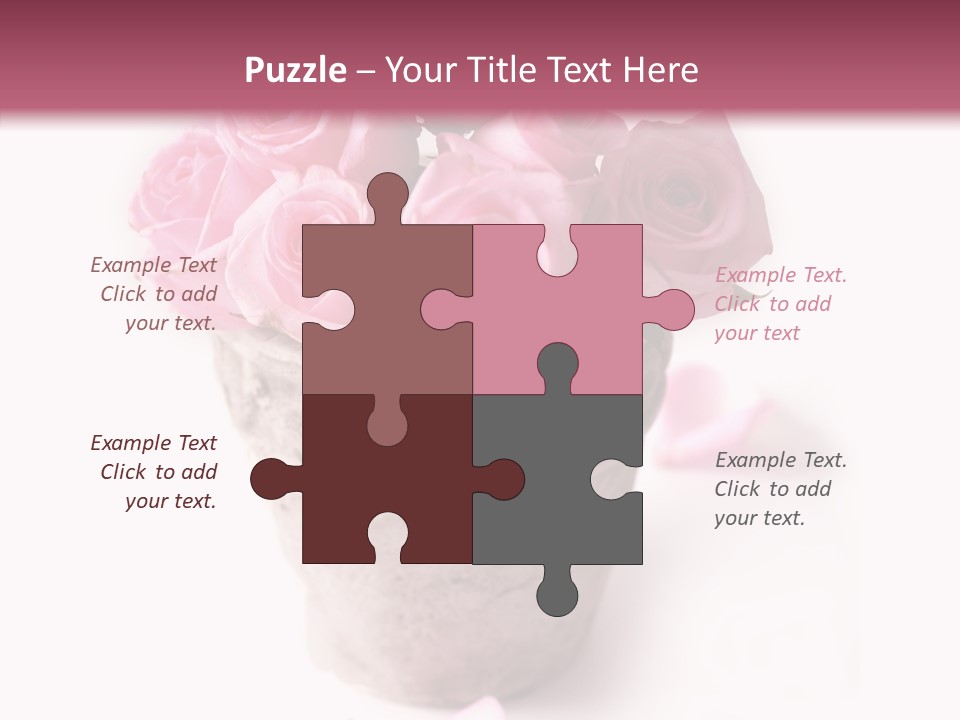 Plant Pink Blossom PowerPoint Template