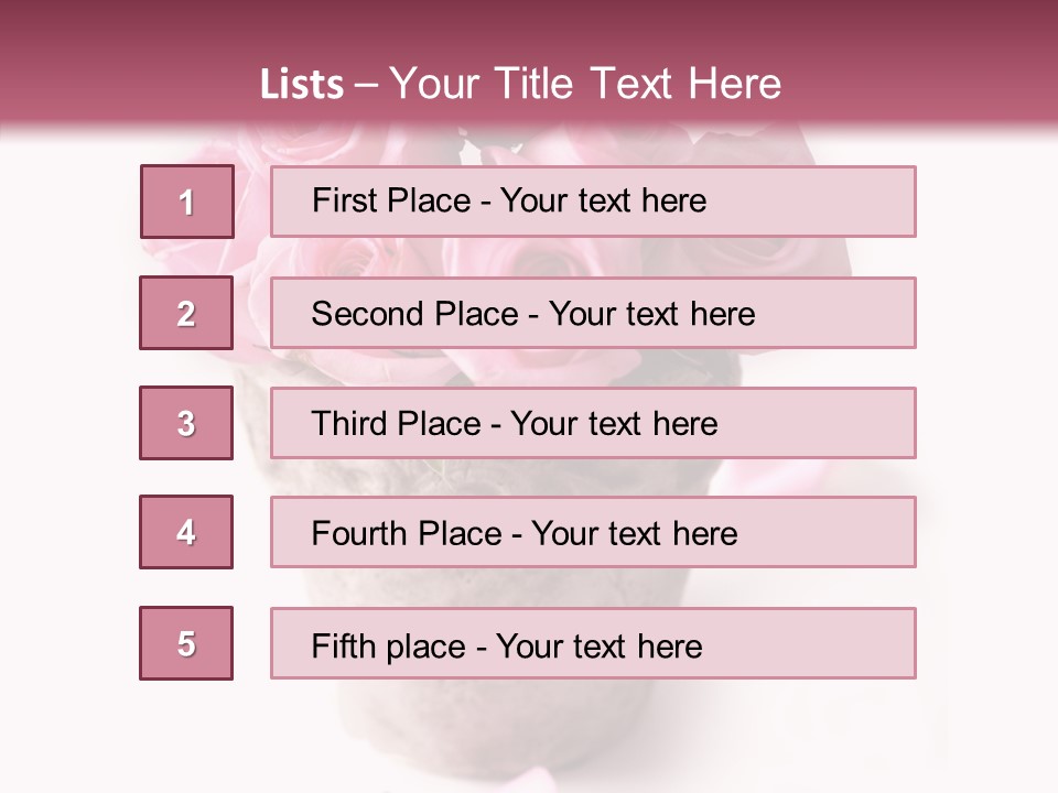 Plant Pink Blossom PowerPoint Template