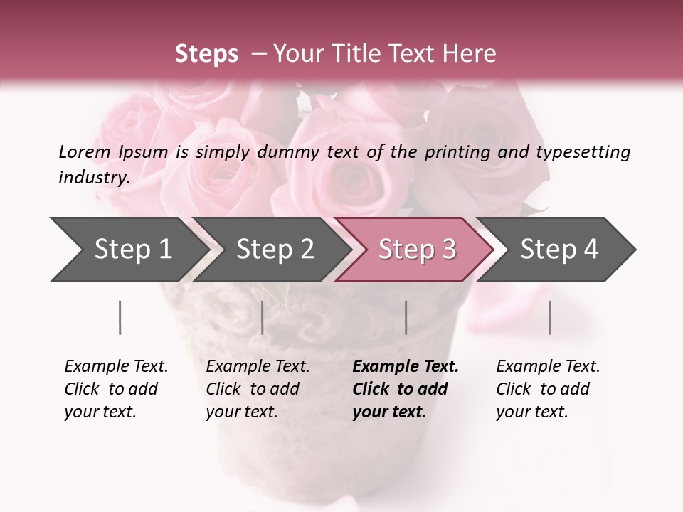 Plant Pink Blossom PowerPoint Template