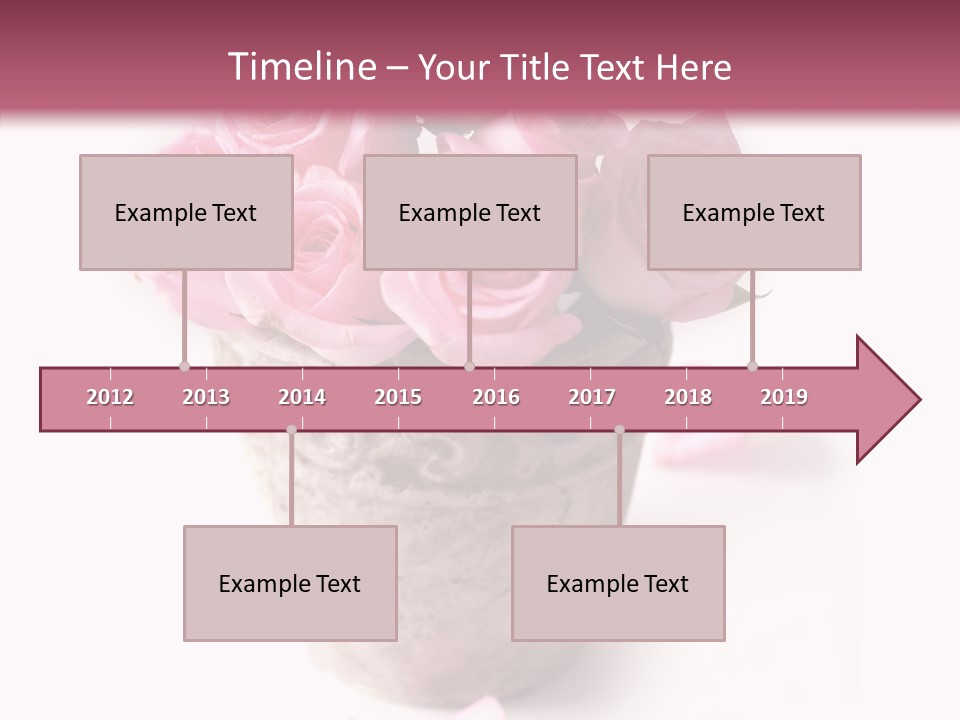 Plant Pink Blossom PowerPoint Template