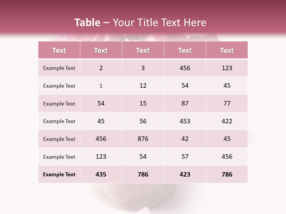 Plant Pink Blossom PowerPoint Template