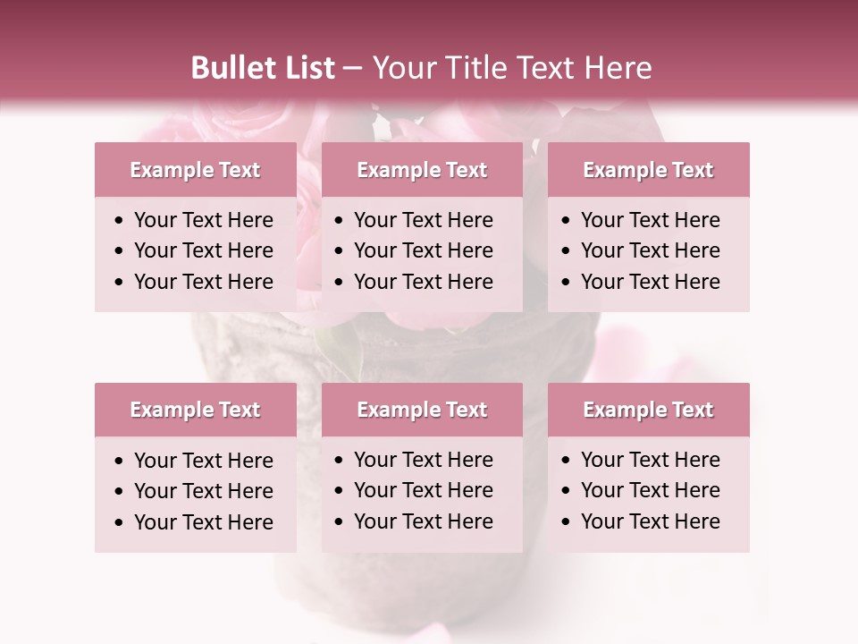 Plant Pink Blossom PowerPoint Template