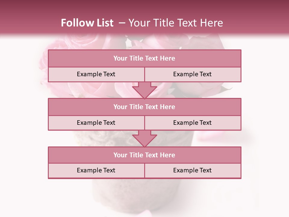 Plant Pink Blossom PowerPoint Template