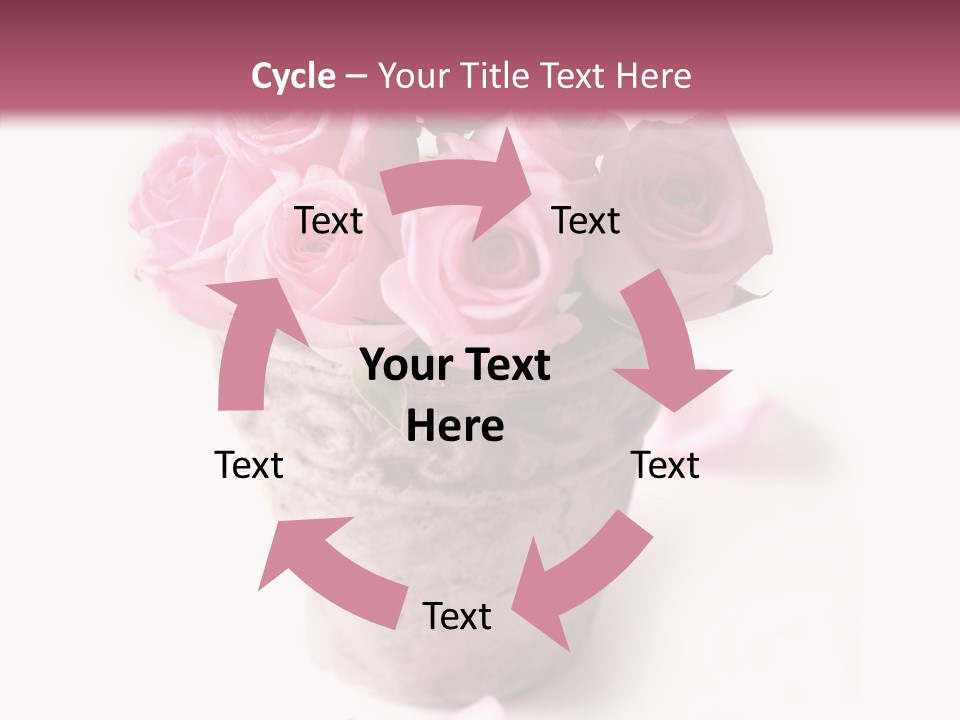 Plant Pink Blossom PowerPoint Template