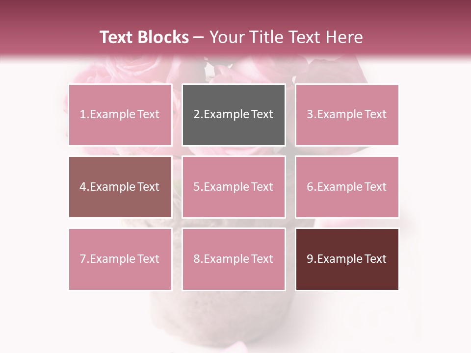 Plant Pink Blossom PowerPoint Template