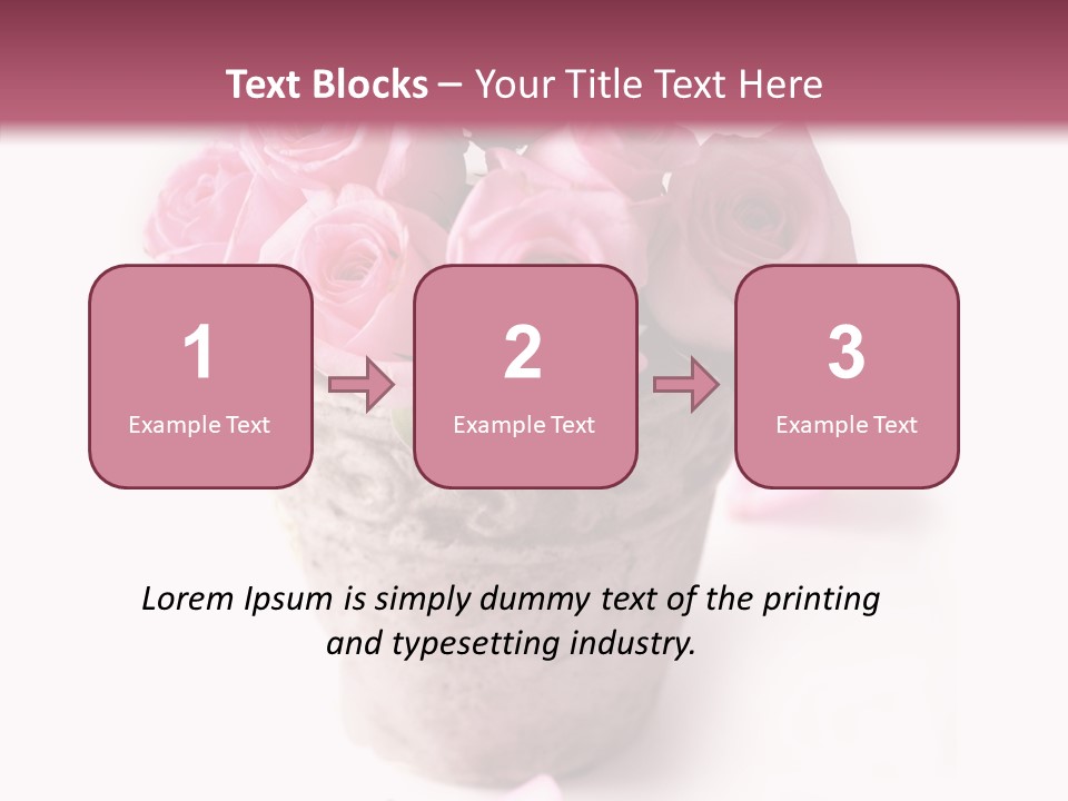 Plant Pink Blossom PowerPoint Template