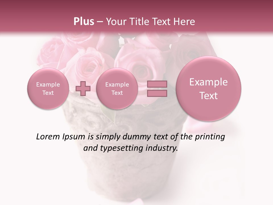 Plant Pink Blossom PowerPoint Template