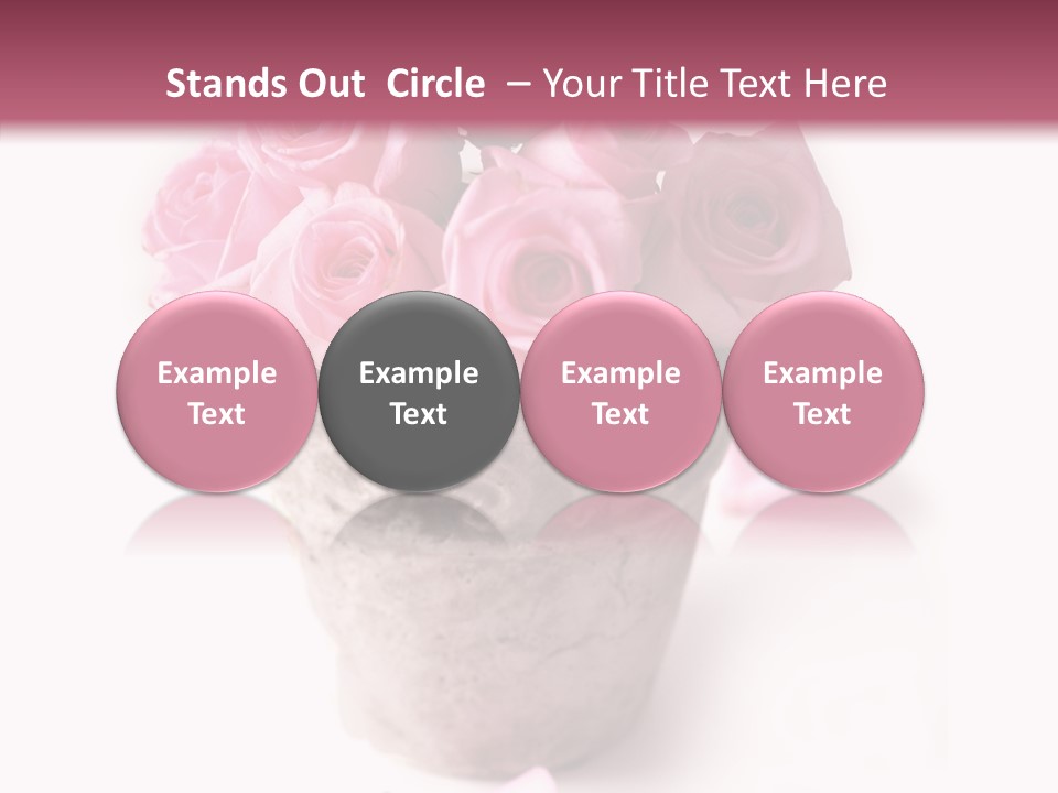 Plant Pink Blossom PowerPoint Template