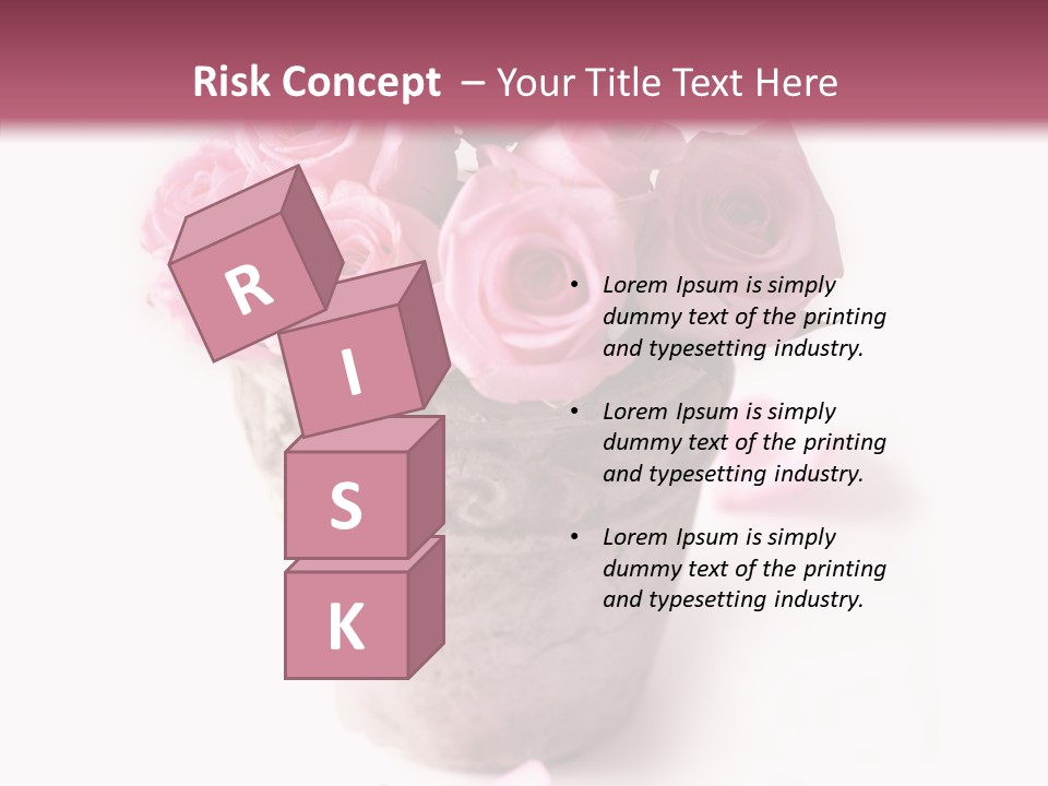 Plant Pink Blossom PowerPoint Template