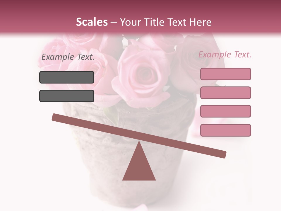 Plant Pink Blossom PowerPoint Template